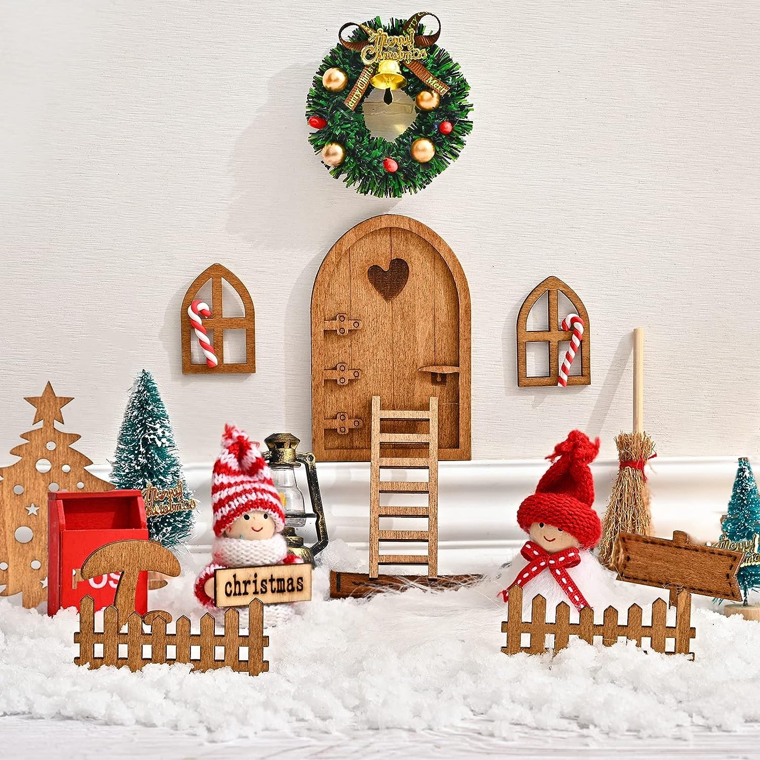 Porte Lutin De Noel Kit(23 Pièces),Decoration Noel,Lutin De Noël  Accessoires,Porte Lutin Farceur De Noel,Kit Lutin Farceur D[u1762] -  Cdiscount Maison