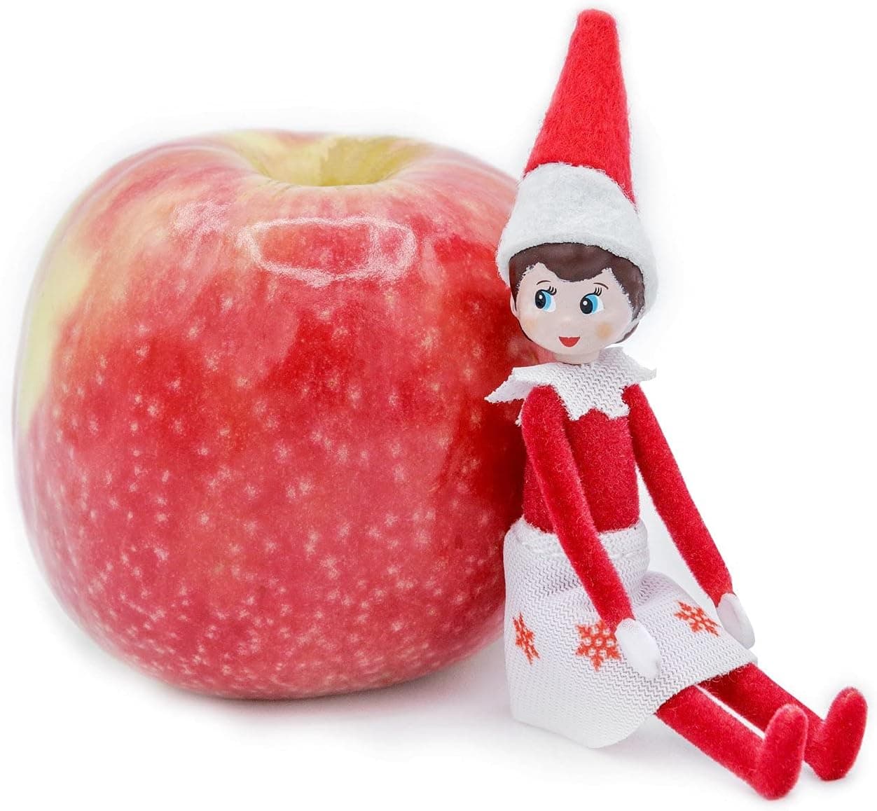 Fille peau foncée - lutine farceuse de Noël - Elf on the shelf for Christmas