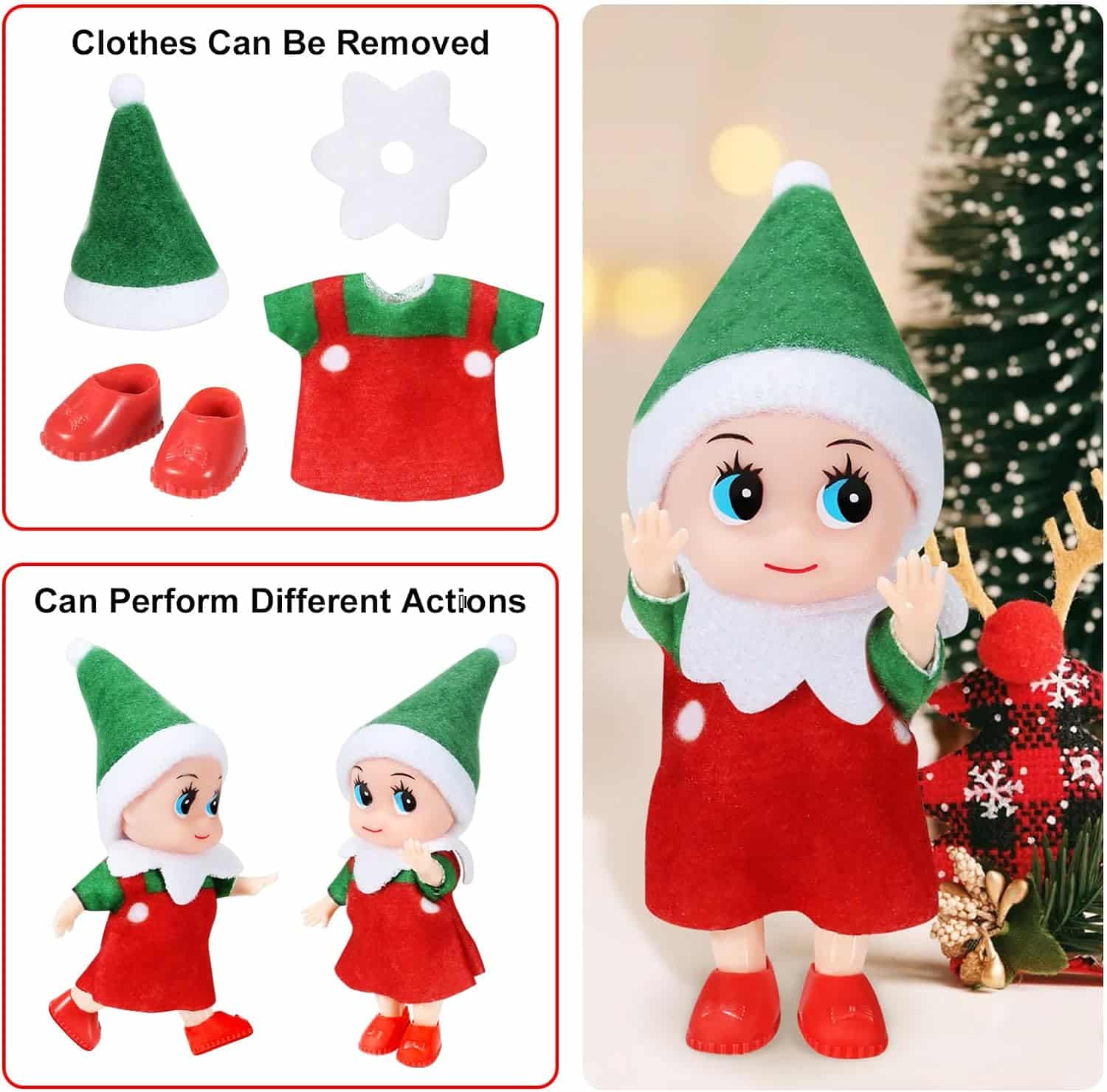 Lutin Farceur De Noel - Noël En Peluche Gnomes | Poupée Elfe De Noël, Bébé  Poupée Elfe,Bébé De Noël Petit Lutin De Noël Pour